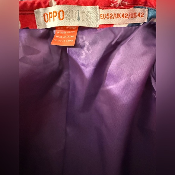 OppoSuits Christmaster 3 piece Suit Blazer, Pants and Tie NWOT - Picture 16 of 17